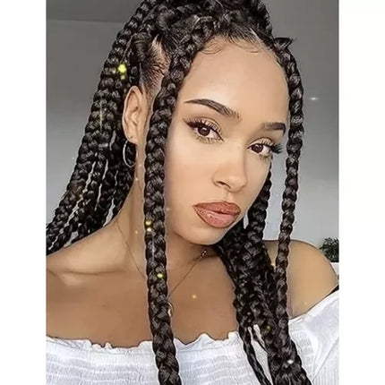 Soulima Vlechtvlecht - Bruin - 60 cm - Synthetisch Haar