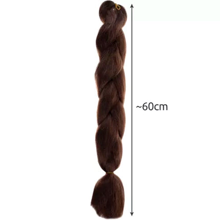 Soulima Vlechtvlecht - Bruin - 60 cm - Synthetisch Haar