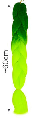 Soulima Ombre Vlechten - 60 cm - Neon Groen - Synthetisch Haar