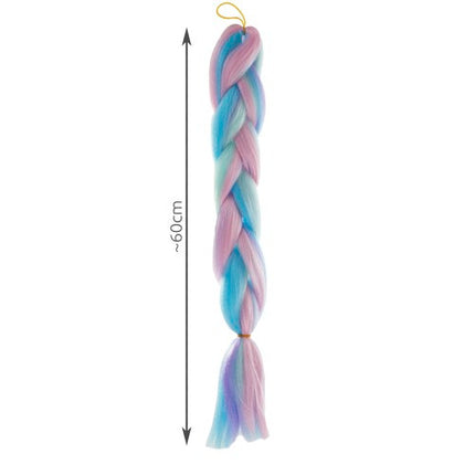 Soulima Ombre Vlechten - 60 cm - Blauw/Paars - Synthetisch Haar
