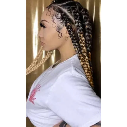 Soulima Ombre Vlechtvlecht - Blond - 60 cm - Synthetisch Haar