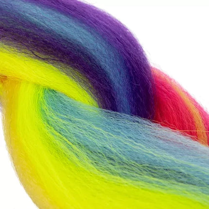Soulima Regenboog Vlechten - 60 cm - Synthetisch Haar - Multicolor