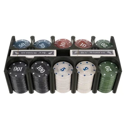 Malatec Texas Poker Set - 200 Chips - Inclusief Speelkleed en Box