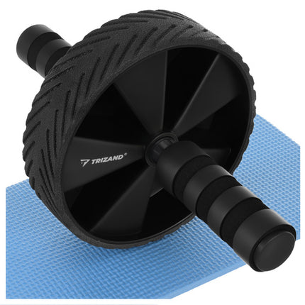 Trizand Buikspierwiel - Ab Roller - Inclusief Knie-mat - Zwart