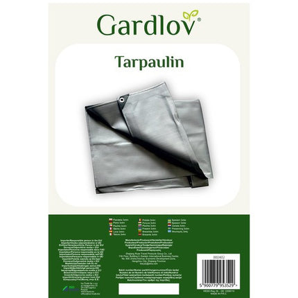 Gardlov Afdekzeil - 3 x 4 m - 120 g/m² - Zilver - Waterdicht