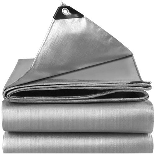 Gardlov Afdekzeil - 3 x 4 m - 120 g/m² - Zilver - Waterdicht