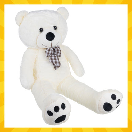 Kruzzel Teddybeer - 100 cm - Ecru - Grote Knuffelbeer