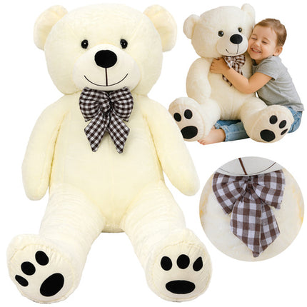 Kruzzel Teddybeer - 100 cm - Ecru - Grote Knuffelbeer
