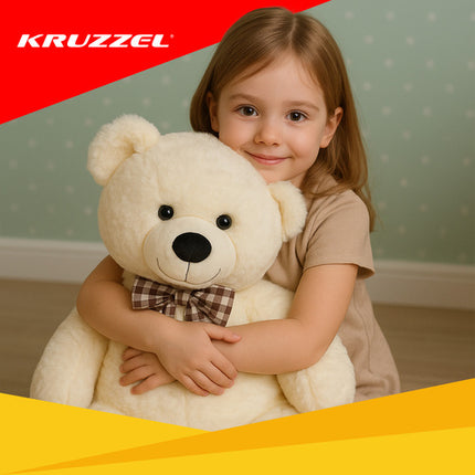 Kruzzel Teddybeer - 100 cm - Ecru - Grote Knuffelbeer
