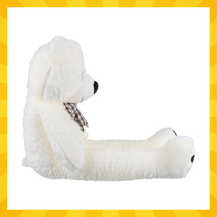 Kruzzel Grote Teddybeer - 146 cm - Ecru - XL Knuffel