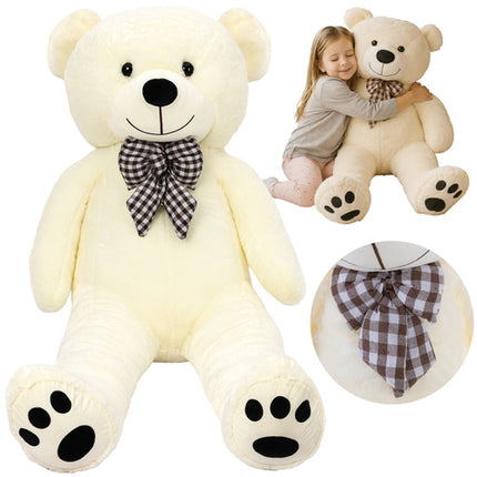 Kruzzel Grote Teddybeer - 146 cm - Ecru - XL Knuffel