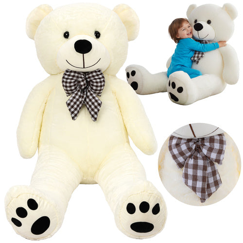Kruzzel Grote Teddybeer - 180 cm - Ecru - Reuze Knuffel