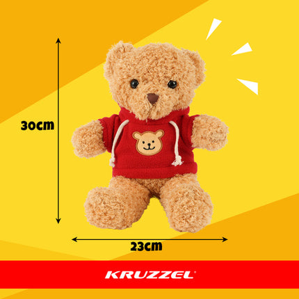 Kruzzel Teddybeer met Trui - 30 cm - Lichtbruin - Pluche Knuffel