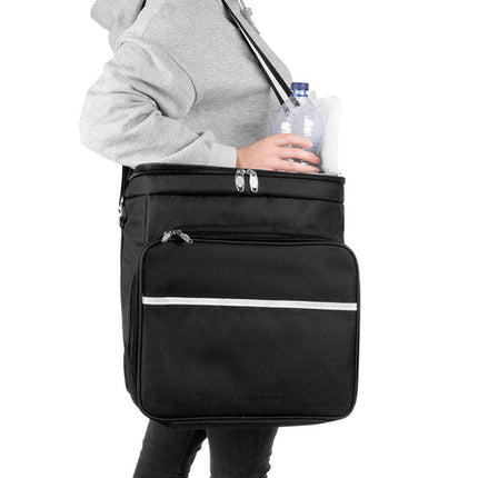 Trizand Thermische Picknicktas - 35 x 23 x 35 cm - Waterdicht - Grijs