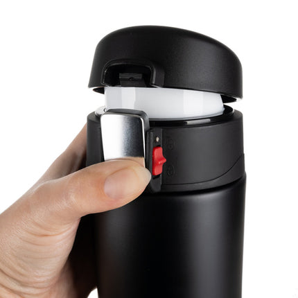 Ruhhy Thermobeker - 440 ml - RVS - Lekkervrij - Zwart