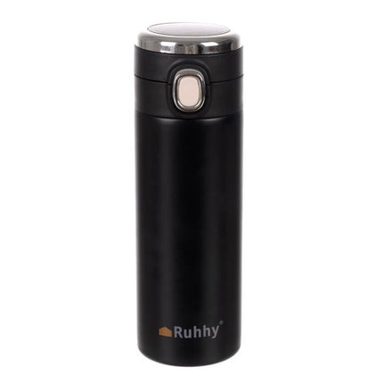 Ruhhy Thermo Mug - 420 ml - Met LED Temperatuurdisplay - Zwart