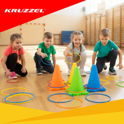 Kruzzel 3-in-1 Doelwerpspel - Sport- en Behendigheidsset voor Kinderen