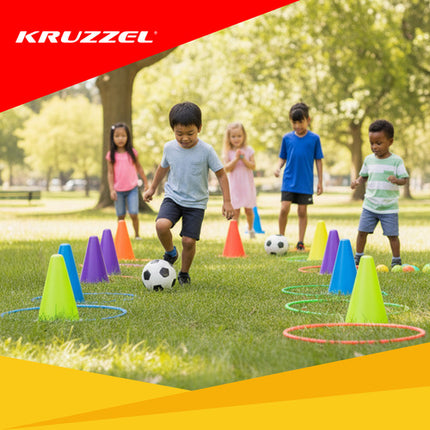 Kruzzel 3-in-1 Doelwerpspel - Sport- en Behendigheidsset voor Kinderen