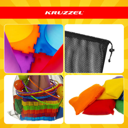 Kruzzel 3-in-1 Doelwerpspel - Sport- en Behendigheidsset voor Kinderen