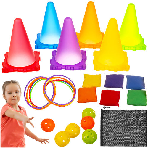 Kruzzel 3-in-1 Doelwerpspel - Sport- en Behendigheidsset voor Kinderen