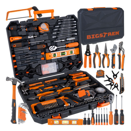 Bigstren Gereedschapsset - 168-delig - Handgereedschap - CrV-Staal