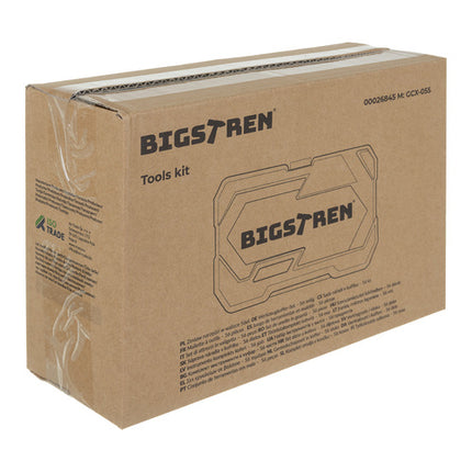 Bigstren Gereedschapsset - 56-delig - 1/4" Doppen & Ratels - CrV-Staal