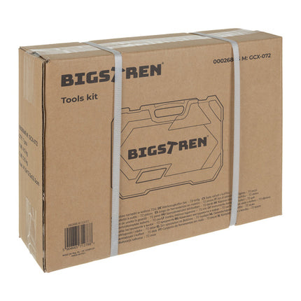 Bigstren Gereedschapsset - 72-delig - Doppen & Ratels - CrV-Staal