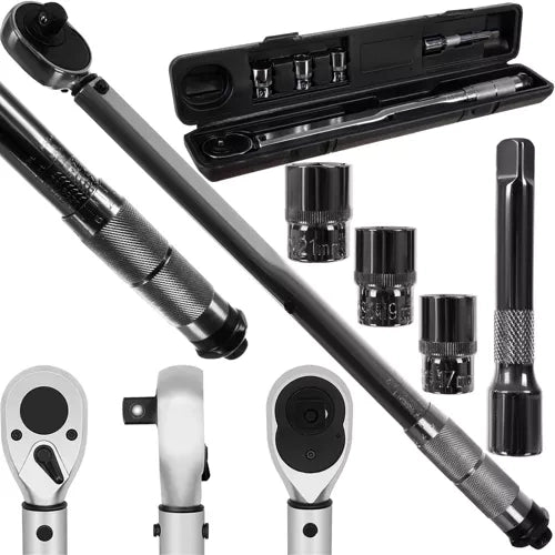 Bigstren Momentsleutel 1/2" - 28-210 Nm - Inclusief 3 Doppen & Verlengstuk