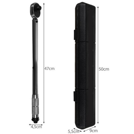 Bigstren Momentsleutel 1/2" - 28-210 Nm - Inclusief 3 Doppen & Verlengstuk