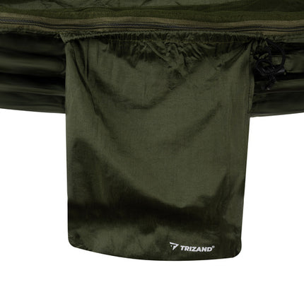 Trizand Bushcraft Hangmat - 2-Persoons - Met Tarp & Klamboe - 260x140 cm - Khaki