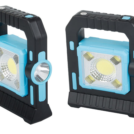 LED Solar Campinglamp 3-in-1 Met Powerbank - Blauw