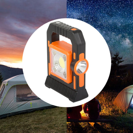 LED Solar Campinglamp 3-in-1 Met Powerbank - Oranje
