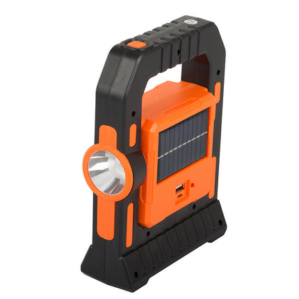 LED Solar Campinglamp 3-in-1 Met Powerbank - Oranje
