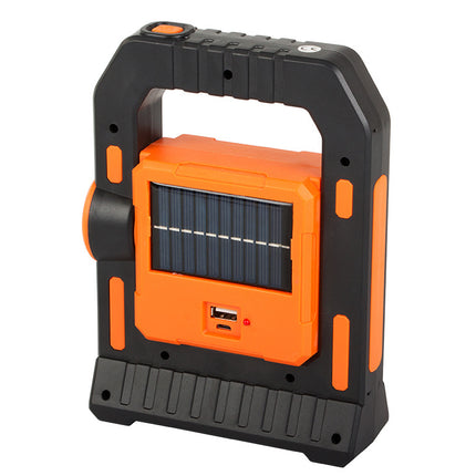 LED Solar Campinglamp 3-in-1 Met Powerbank - Oranje