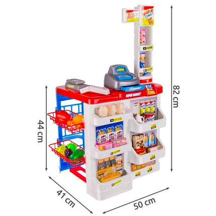 Iso Trade Supermarkt Speelset - Met Winkelwagentje en Accessoires