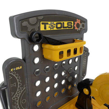 Iso Trade 3-in-1 Speelgoed Werkbank - 59 Delig - Trolley & Kruiwagen