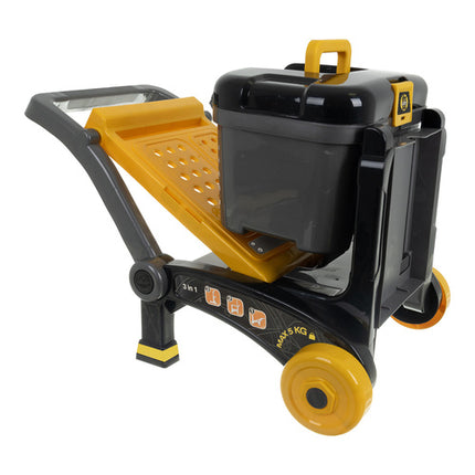 Iso Trade 3-in-1 Speelgoed Werkbank - 59 Delig - Trolley & Kruiwagen