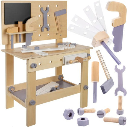 Kruzzel Houten Werkbank - DIY Gereedschapsset voor Kinderen