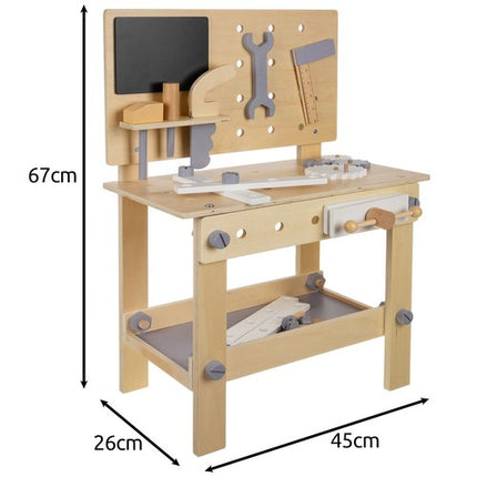 Kruzzel Houten Werkbank - DIY Gereedschapsset voor Kinderen