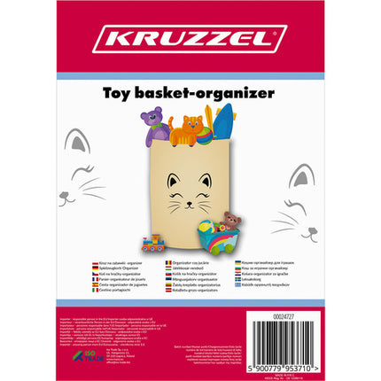 Kruzzel Speelgoedmand en Opbergmand - 42L - XL Organizer