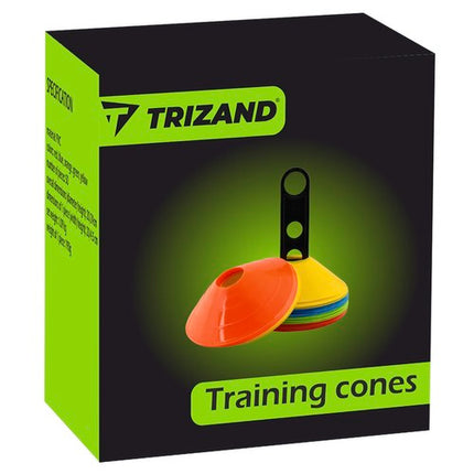 Trizand Trainingskegels Set - 50 Stuks - Met Stand en Tas - 5 Kleuren