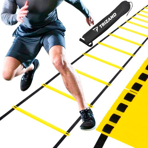 Trizand Trainingsladder - 6 Meter - 12 Sporten - Inclusief Opbergtas