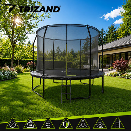 Trizand HQ Trampoline - 366 cm - Met Veiligheidsnet en Ladder