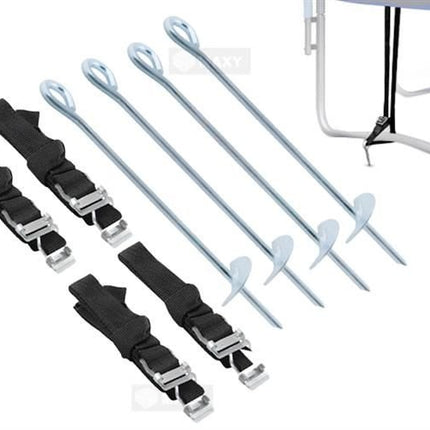 Gardlov Trampoline Ankers - Set van 4 - 30 cm - Universeel - RVS