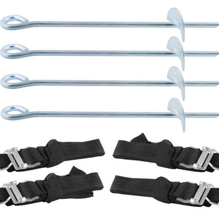Gardlov Trampoline Ankers - Set van 4 - 30 cm - Universeel - RVS
