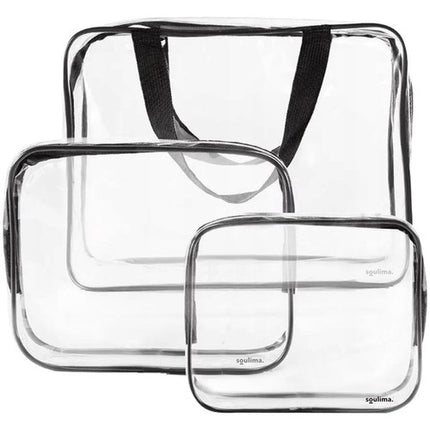 Soulima Transparante Cosmetische Tas - 3-in-1 Set - Waterdicht