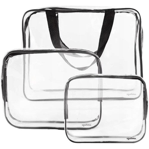 Soulima Transparante Cosmetische Tas - 3-in-1 Set - Waterdicht