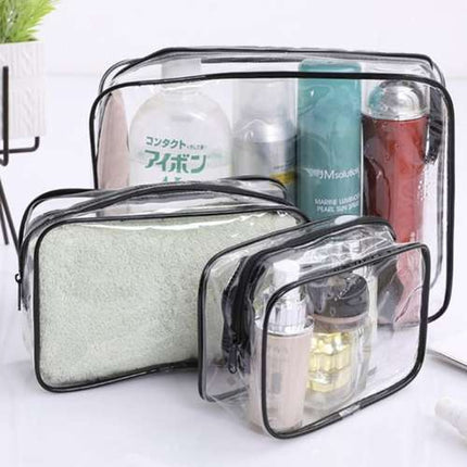 Soulima Transparante Cosmetische Tas - 3-in-1 Set - Waterdicht