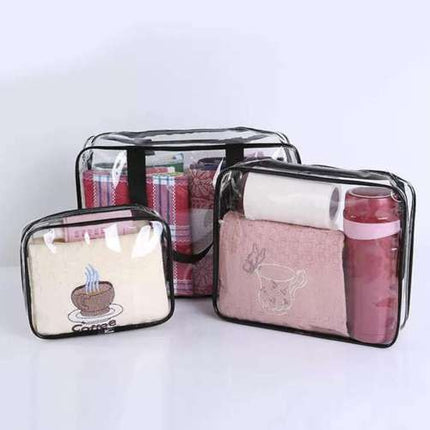 Soulima Transparante Cosmetische Tas - 3-in-1 Set - Waterdicht