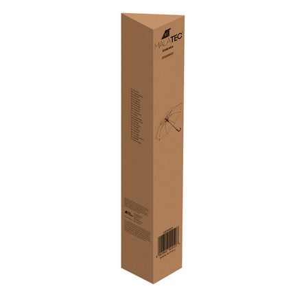 Malatec Transparante Paraplu - Automatisch - Wit - 93 cm